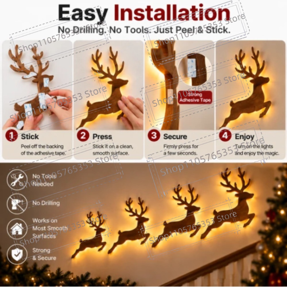 2027 Reindeer Glow Christmas D - огляд і ціна Up Lighting Decor