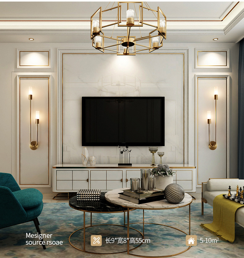 #Retro Background Living Room  - огляд і ціна Up Lighting Decor