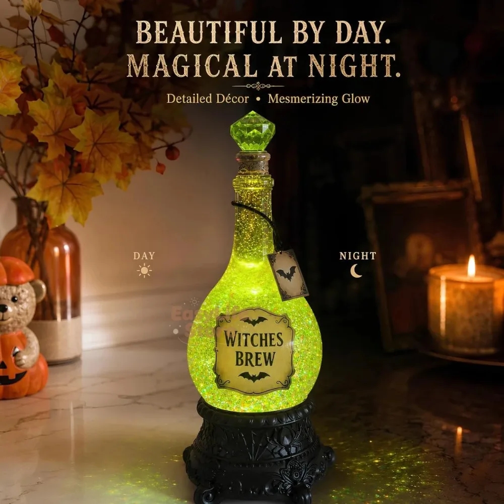 Lighted Witches’ Brew Bottle G - огляд і ціна Up Lighting Decor