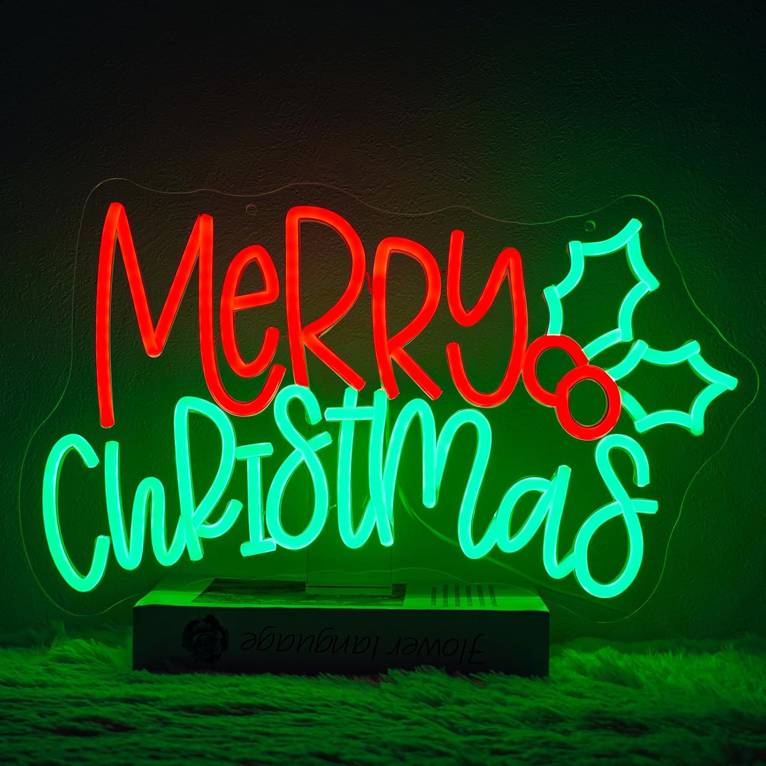 Merry Christmas Neon Sign LED  - огляд і ціна Lighting Christmas Decor
