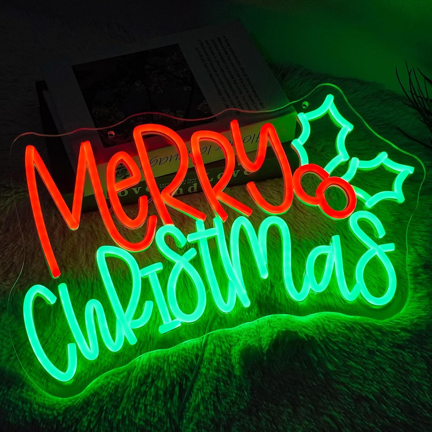 Merry Christmas Neon Sign LED  - огляд і ціна Lighting Christmas Decor